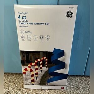 GE 4-ct Staybright LED Candy Cane Pathway Markers